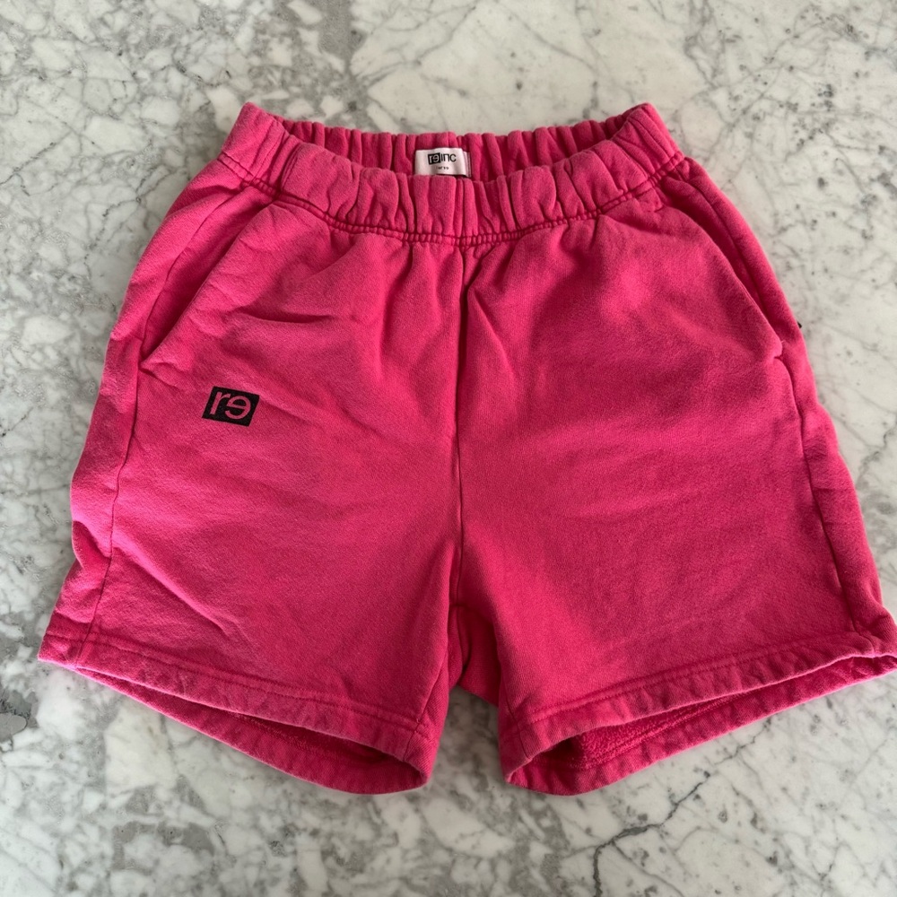 re-inc All The Rage Fleece Shorts Pink Size Large